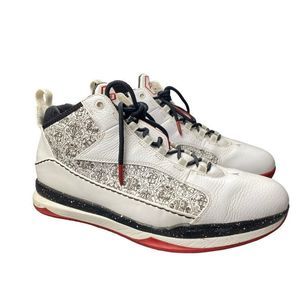 Nike Air Jordan CP3 White Black Varsity Red 385208-101 Graffiti Art Men's Shoes